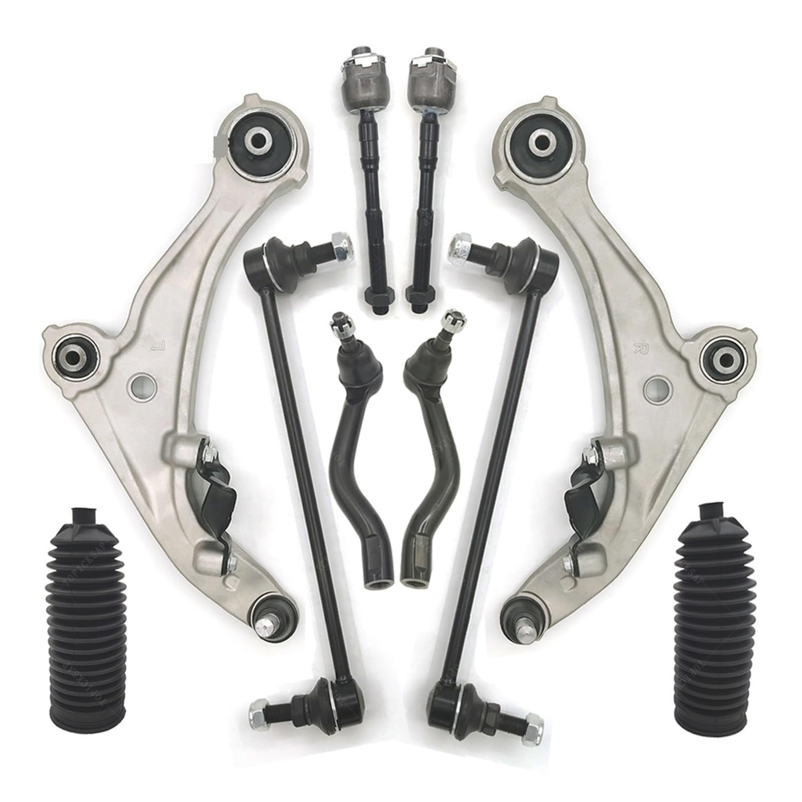 Aufhängung vorne unten Querlenker Spurstangenköpfe Stabilisatorenden Kofferraum 10-teiliges Set Kompatibel für Nissan Altima 2007 2008-2012 2013 Aufhängung vorne unten Querlenker Spurstangenköpfe Stabilisatorenden Kofferraum 10-teiliges Set Kompatibel für Nissan Altima 2007 2008-2012 2013 von ZDTYKWPH