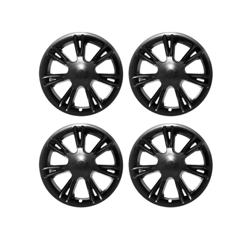 Auto 19-Zoll-Sport-Radnabenkappen-Schutzset Ersatz-Radkappen Dekoration Außenradabdeckung Zubehör Kompatibel für Tesla Modell Y(Y Matte black 4 PCS) von ZDTYKWPH