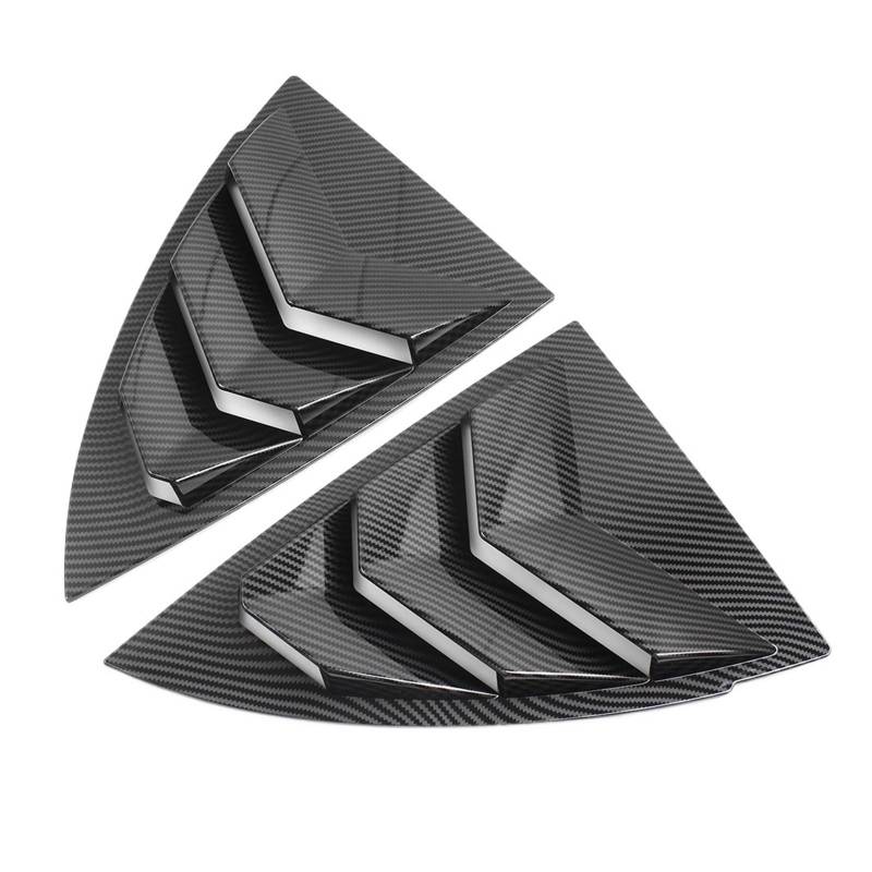 Autoteile Modell Y Hintere Seitenfensterschutzabdeckung Carbon Fiber Louver Dekoration Körperaufkleber Kompatibel für Tesla 2020-2021 von ZDTYKWPH