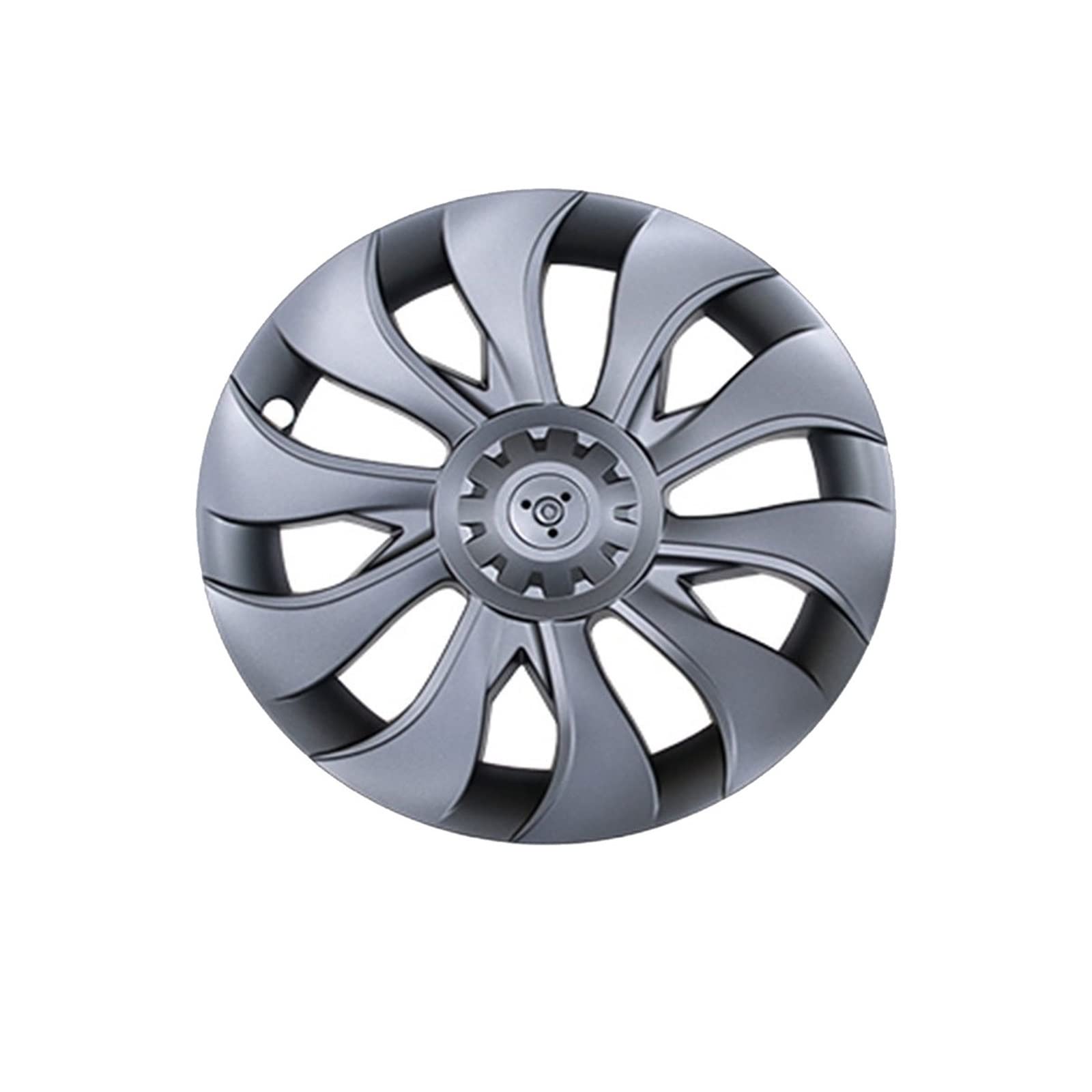 Cars Are Suitable Accessories 18 Zoll 4er-Pack Radnabenabdeckung Schutzabdeckung Kompatibel für Tesla Model 3(Cyclone A Grey) von ZDTYKWPH