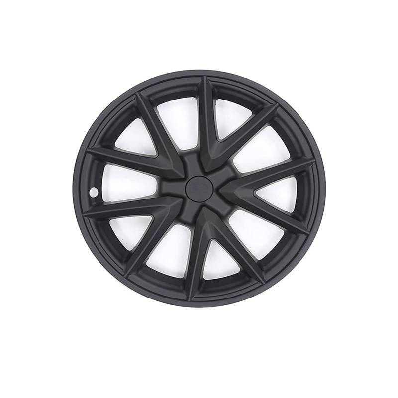 Cars Are Suitable Accessories 18 Zoll 4er-Pack Radnabenabdeckung Schutzabdeckung Kompatibel für Tesla Model 3(Sports matte black) von ZDTYKWPH