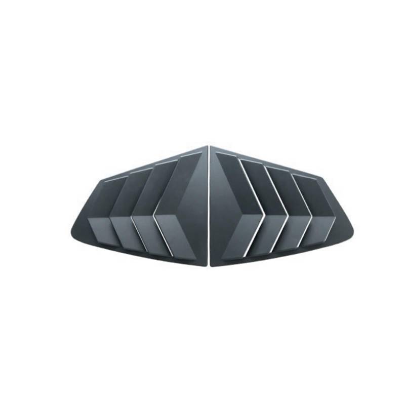 Fensterjalousie Kompatibel Für Mazda 3 Limousine M3 2020 21 Seitenlüftungsverkleidung Schwarz glänzend Auto Heckscheibenabdeckung Verkleidungszubehör(Matt Black) von ZDTYKWPH
