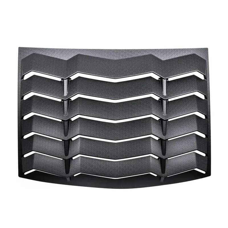 Heckscheiben-Lamellen Kompatibel Für Ford Mustang 2005–2014, automatische Sonnenschutzabdeckung für die Windschutzscheibe, GT Lambo-Stil, individuell, ABS (mattschwarz) von ZDTYKWPH