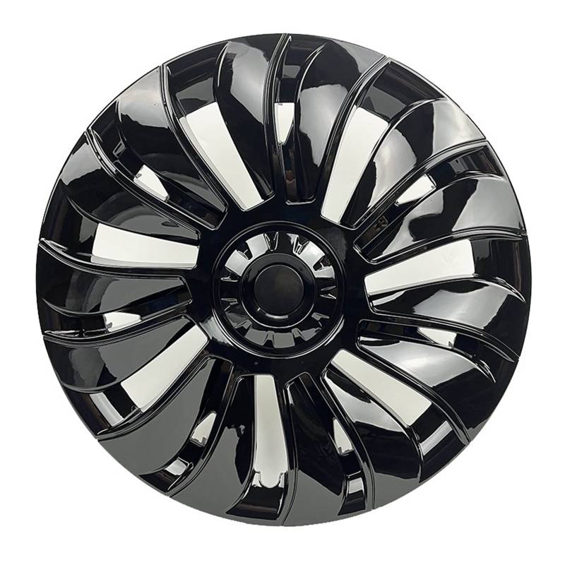 Kompatibel Für Tesla Model Y, 4 Stück/1 Stück, Auto-Radkappe, 19-Zoll-Radkappe, Auto-Ersatz, Nachrüstteile, vollständige Abdeckung, Zubehör(1pcs Bright Black) von ZDTYKWPH