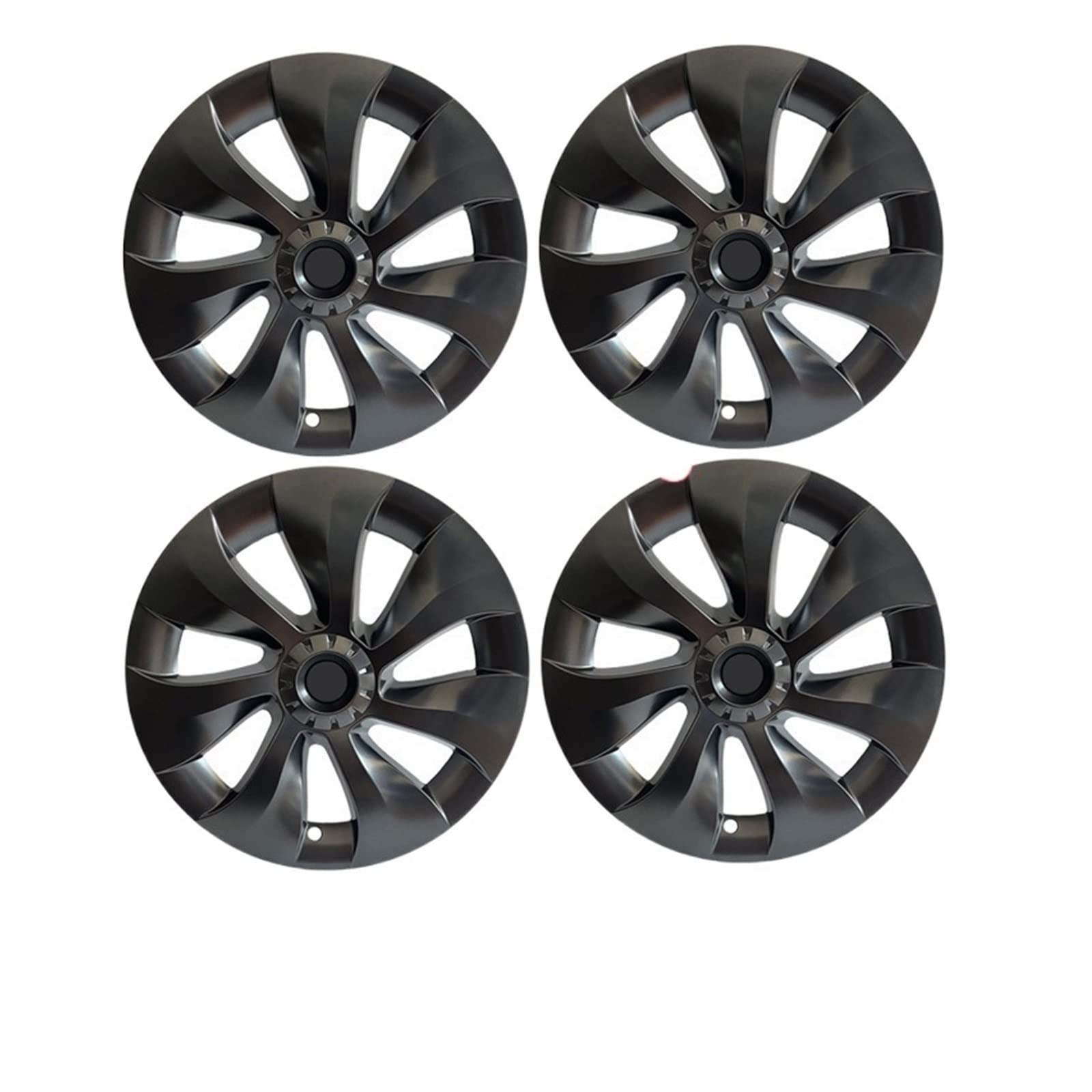 Kompatibel Für Tesla Model Y 2021 2022, 4-teilige Radkappen, Original-Auto-Ersatzradkappe, 19-Zoll-Auto-Radkappe, vollständige Abdeckung, Zubehör(4PCS-Gun Grey) von ZDTYKWPH