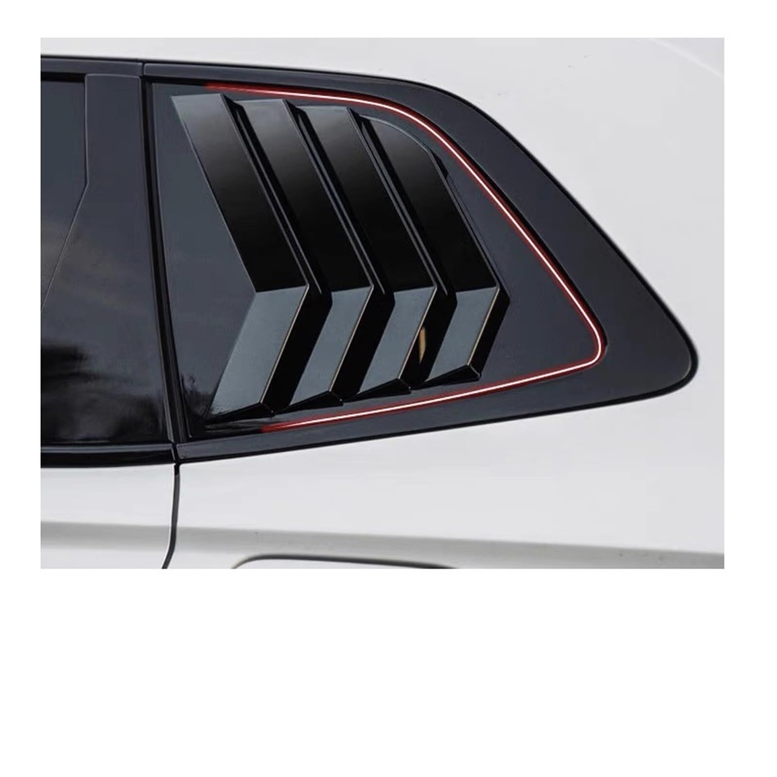 Kompatibel für Honda CRV CR-V 2023 2024 Zubehör Heckklappe Heckscheibe Spoiler Dreieckrahmen Abdeckung Zierblenden Seitenlamellen(Gloss black) von ZDTYKWPH