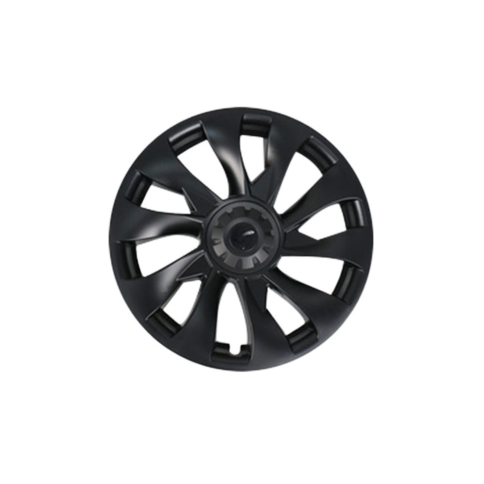 Radnabenabdeckung 18-Zoll-Felgenschutzabdeckung Modifikationszubehör Dekoration Kompatibel für Tesla Model 3(Matte Black 4) von ZDTYKWPH