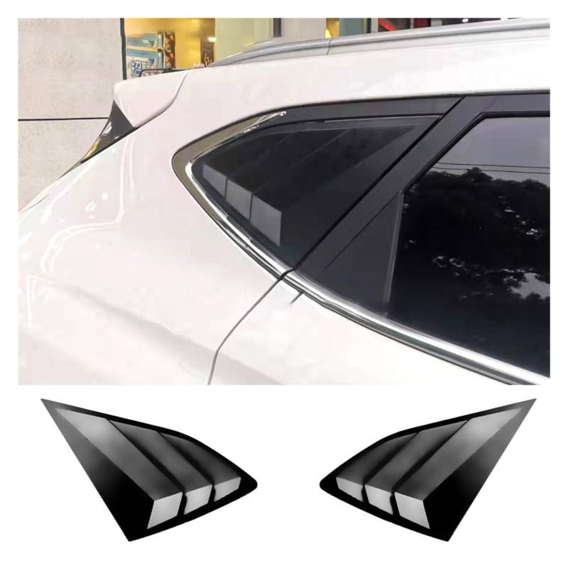 Seitenfenster-Lamellen kompatibel für Hyundai Tucson 2015–2020, Scoop Cover Vent, Carbon-Oberfläche, Spoiler, dekoratives Zubehör(Carbon look) von ZDTYKWPH