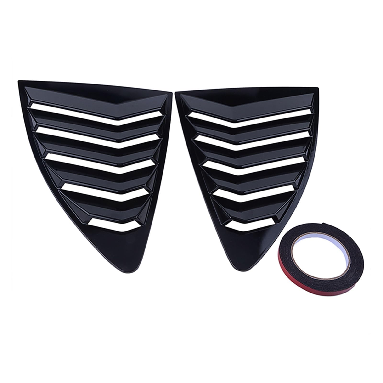 Spoiler-Panel für die hintere Seitenscheibe des Autos, Viertelfenster, Kompatibel Für Scion FRS und Subaru BRZ, Kompatibel Für Toyota 86 GT86 2013–2018, Autozubehör(Glossy Black) von ZDTYKWPH