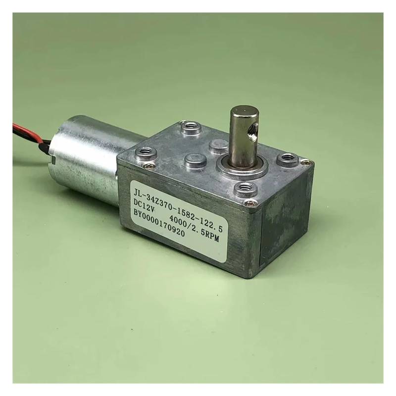 370 Turbo Worm Gear Reduction electronic starter DC 12V 24V 2.5-4.5RPM Slow Speed Self-lock Large Torque Gearmotor Ratio 1:1582 ZDVHOMCB von ZDVHOMCB