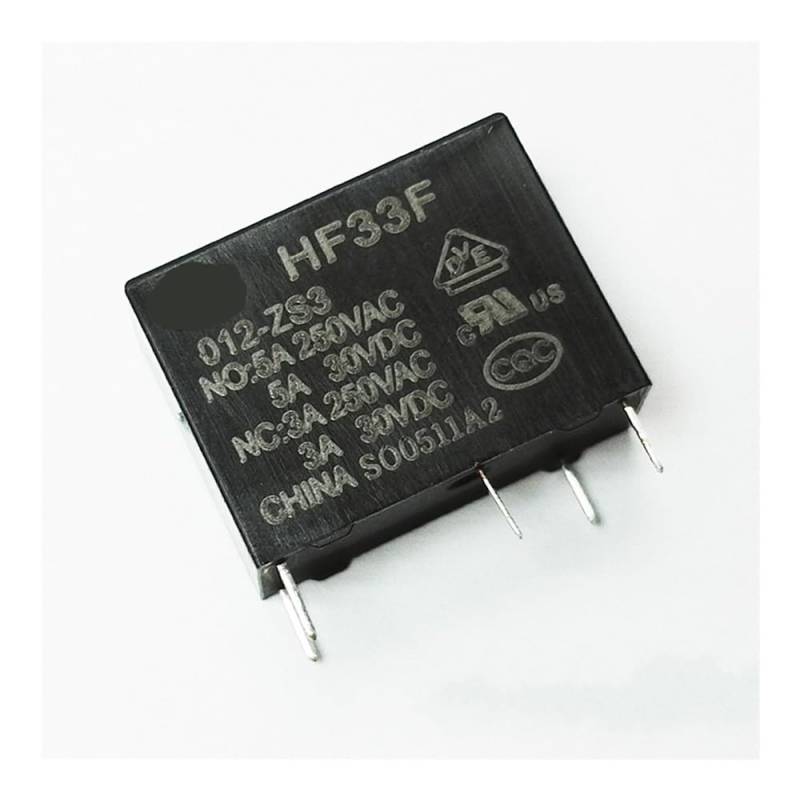 50PCS/lot Power relays HF33F JZC-33F-012-ZS3 12V 5A 250VAC 5PIN relay ZDVHOMCB von ZDVHOMCB