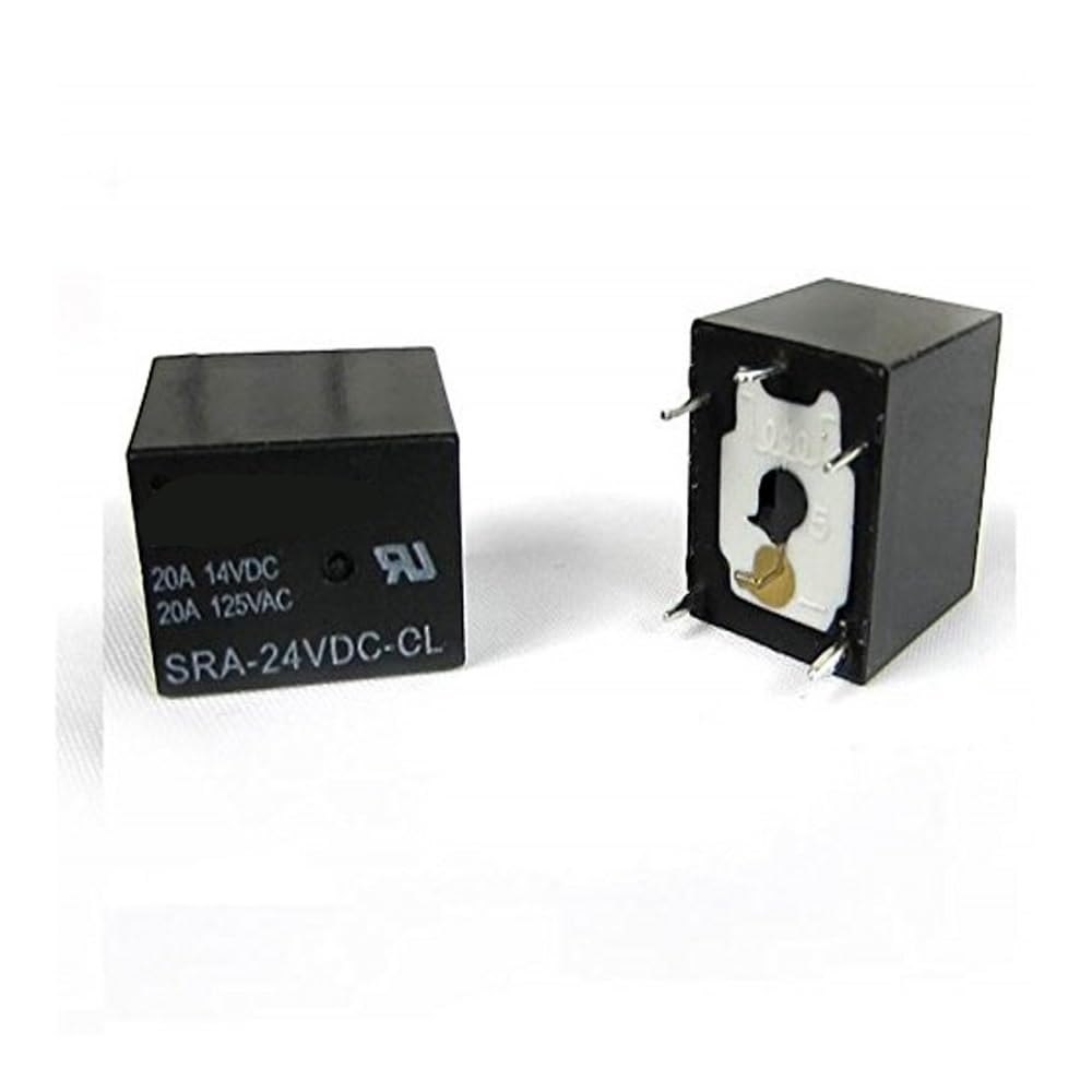 50Pcs 24V 20A DC Power Relay SRA-24VDC-CL 5Pin PCB Type Black Automobile relay ZDVHOMCB 50Pcs 24V 20A DC Power Relay SRA-24VDC-CL 5Pin PCB Type Black Automobile relay ZDVHOMCB von ZDVHOMCB