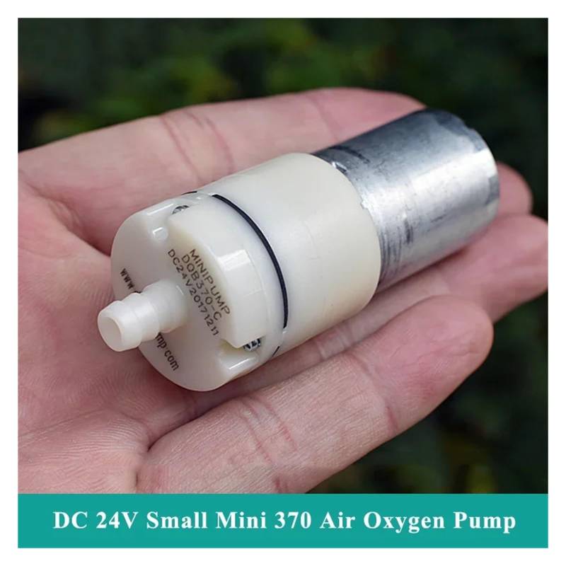 ZDVHOMCB DQB370 DC 12V-24V Large Flow Small 370 Electronic Starter Air Pump Pressure Pump DIY Inflator Aquarium Water Fish Tank von ZDVHOMCB