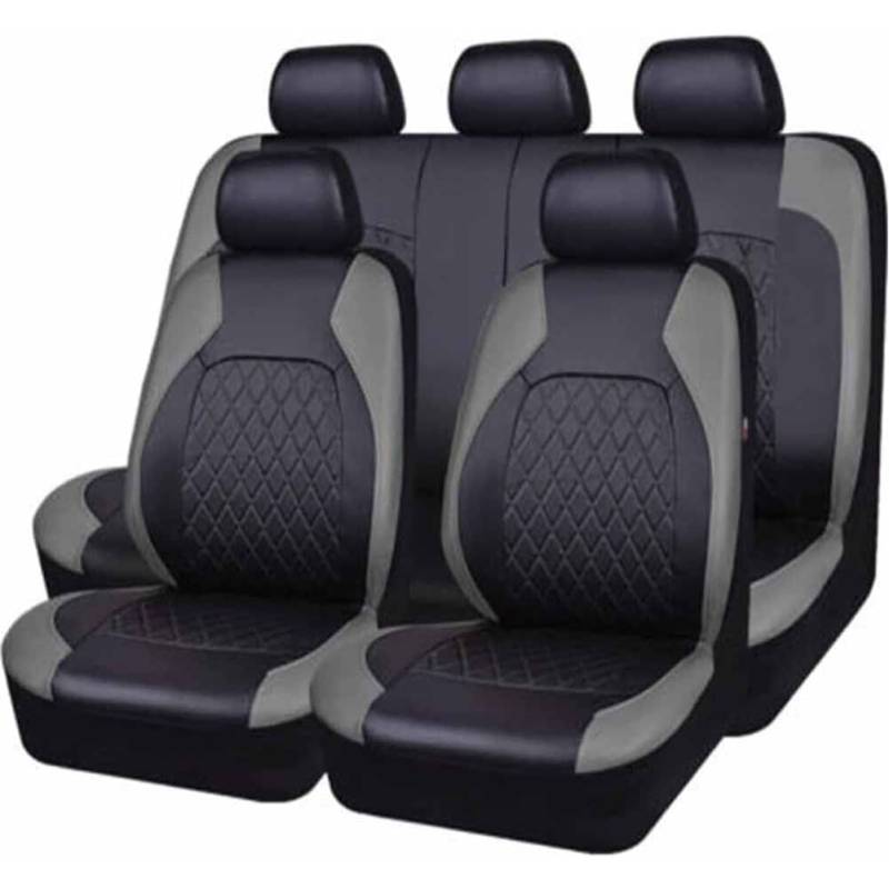ZDYTPATX Auto SitzbezüGe Sets FüR Duster 3 2024 2025, Pu Leder Sitzauflage Satz Autositzkissen Sitzbezug Sitzschoner Atmungsaktiv ZubehöR,B von ZDYTPATX