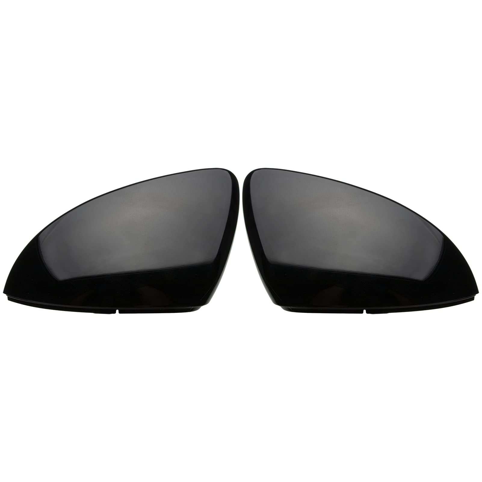 ZEALfix 1 Paar Außenspiegel-Abdeckkappen für Golf 7 Mk7 7.5 Gtd 2013–2017, glänzend schwarz von ZEALfix