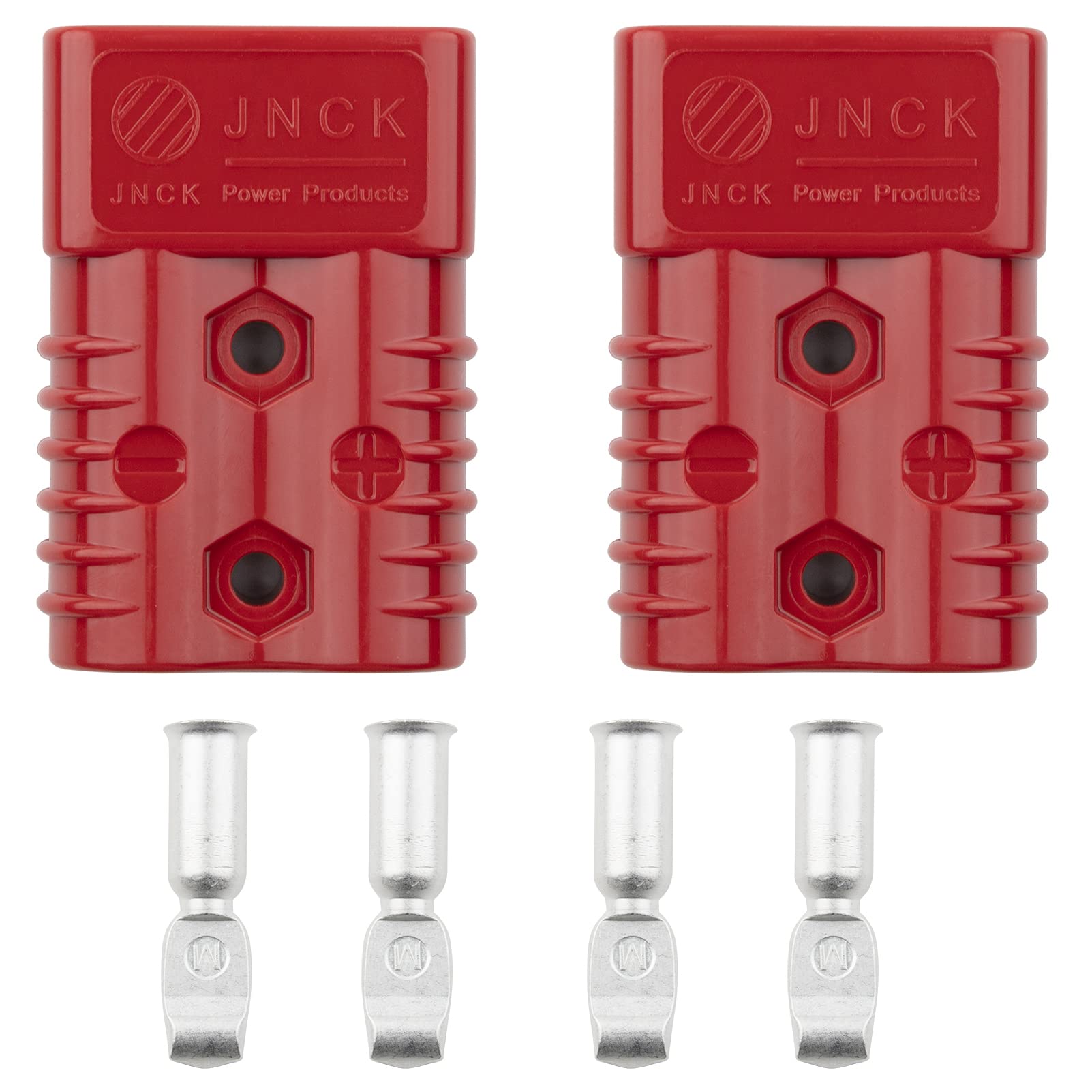 ZEALfix Anderson-Steckverbinder, 175 A, 600 V, roter Stecker, Kabelanschluss, Batterieanschluss, Schnellverbindung, 2 Stück von ZEALfix