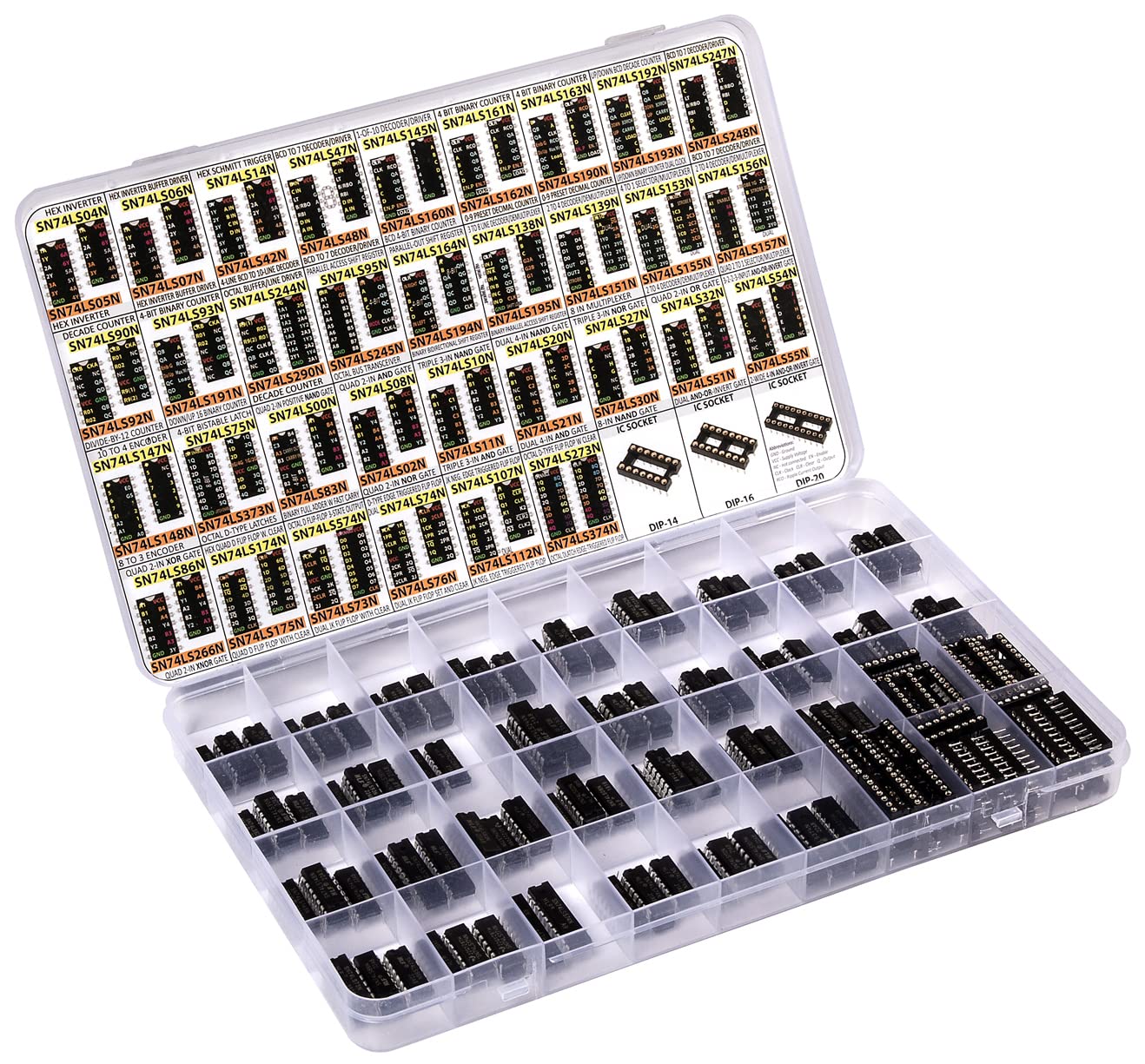 Logic IC Chips Sortiment 74LS Serie, 66 verschiedene Typen, 132 Stk. 74LS00, 74LS08, 74LS32,74LS76, 74LS04, 74LS14, 74LS47, 74LS90, 74LS244, 74LS245, 74LS164, 74LS138, 74LS157 etc Logic IC Chips Sortiment 74LS Serie, 66 verschiedene Typen, 132 Stk. 74LS00, 74LS08, 74LS32,74LS76, 74LS04, 74LS14, 74LS47, 74LS90, 74LS244, 74LS245, 74LS164, 74LS138, 74LS157 etc von ZEBULON