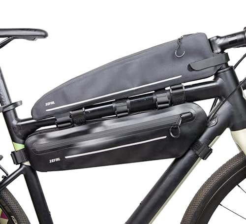 ZEFAL Pack Z Adventure T3 + C3 - Zwei Fahrradtaschen - Eine Z Adventure T3 Rahmentasche mit Z Adventure C3 Rahmentasche - Leicht und wasserdicht - 3,3 L + 2,2 L, 390 g von Zéfal