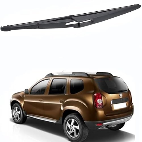 Heckscheibenwischerblatt, für Dacia Duster MK1 2009-2013 Rear Scheibenwischer Heckscheibe Wasserabweisendes Gummi, Schwarz von ZELLYA