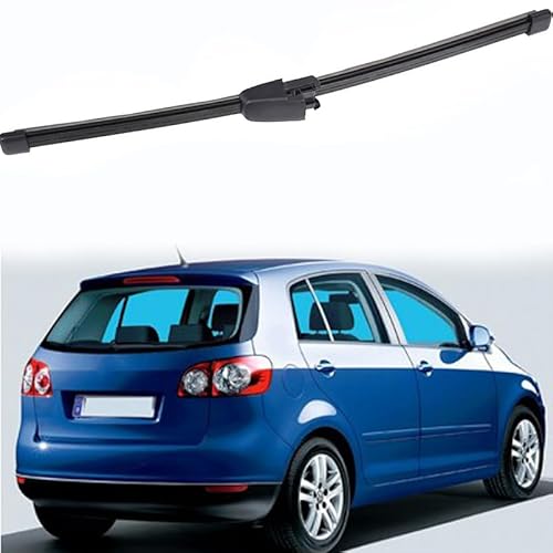 ZELLYA Heckscheibenwischerblatt, für Golf Plus 5M 1 2005 2006 2007 2008 Rear Scheibenwischer Heckscheibe Wasserabweisendes Gummi, Schwarz von ZELLYA