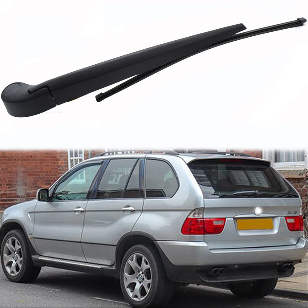 ZELLYA Wischerarm Hinten Scheibenwischer Wischer Set, für BMW X5 E53 2000-2005 Scheibenwischerarm Blatt Austausch Kunststoff Schwarz ZELLYA Wischerarm Hinten Scheibenwischer Wischer Set, für BMW X5 E53 2000-2005 Scheibenwischerarm Blatt Austausch Kunststoff Schwarz von ZELLYA