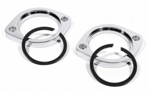 Auspuff Flansch Befestigungs Kit Chrom f. Harley Davidson Softail Dyna Sportster Tourer von ZEMEX