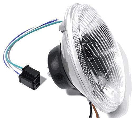 Motorrad Universal Ersatz Scheinwerfer Einsatz 12V 5 3/4 Zoll Scheinwerfereinsatz geripptes Glas Motorrad Universal Ersatz Scheinwerfer Einsatz 12V 5 3/4 Zoll Scheinwerfereinsatz geripptes Glas von ZEMEX