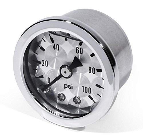 Öldruckmanometer silber 100psi von ZEMEX