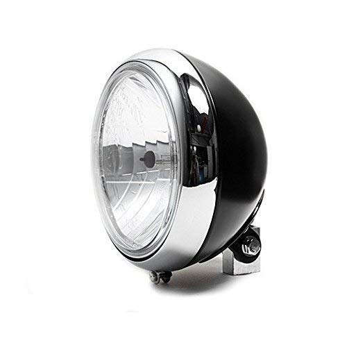 Motorrad Chopper 7 Zoll Scheinwerfer 88er Style Klarglas schwarz Chrom Universal 12V H4 Durchmesser Scheinwerferglas ca. 175 mm Motorrad Chopper 7 Zoll Scheinwerfer 88er Style Klarglas schwarz Chrom Universal 12V H4 Durchmesser Scheinwerferglas ca. 175 mm von ZEMEX
