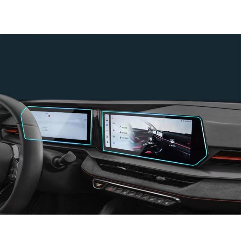 ZEMNLO, for Geely, COOLRAY 2024 Touchscreen-Navigationsschutz und Armaturenbrett-Zubehör, gehärtete Glasfolie Auto-Displayschutz von ZEMNLO