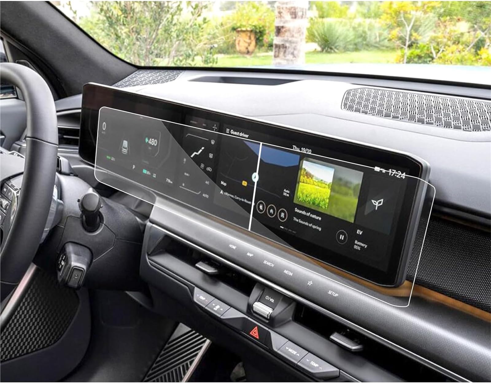 ZEMNLO, for Kia, EV9 2024 2025 12,3 Zoll Touchscreen-Navigationsschutz und Armaturenbrett-Zubehör PET-Folie Auto-Displayschutz ZEMNLO, for Kia, EV9 2024 2025 12,3 Zoll Touchscreen-Navigationsschutz und Armaturenbrett-Zubehör PET-Folie Auto-Displayschutz von ZEMNLO