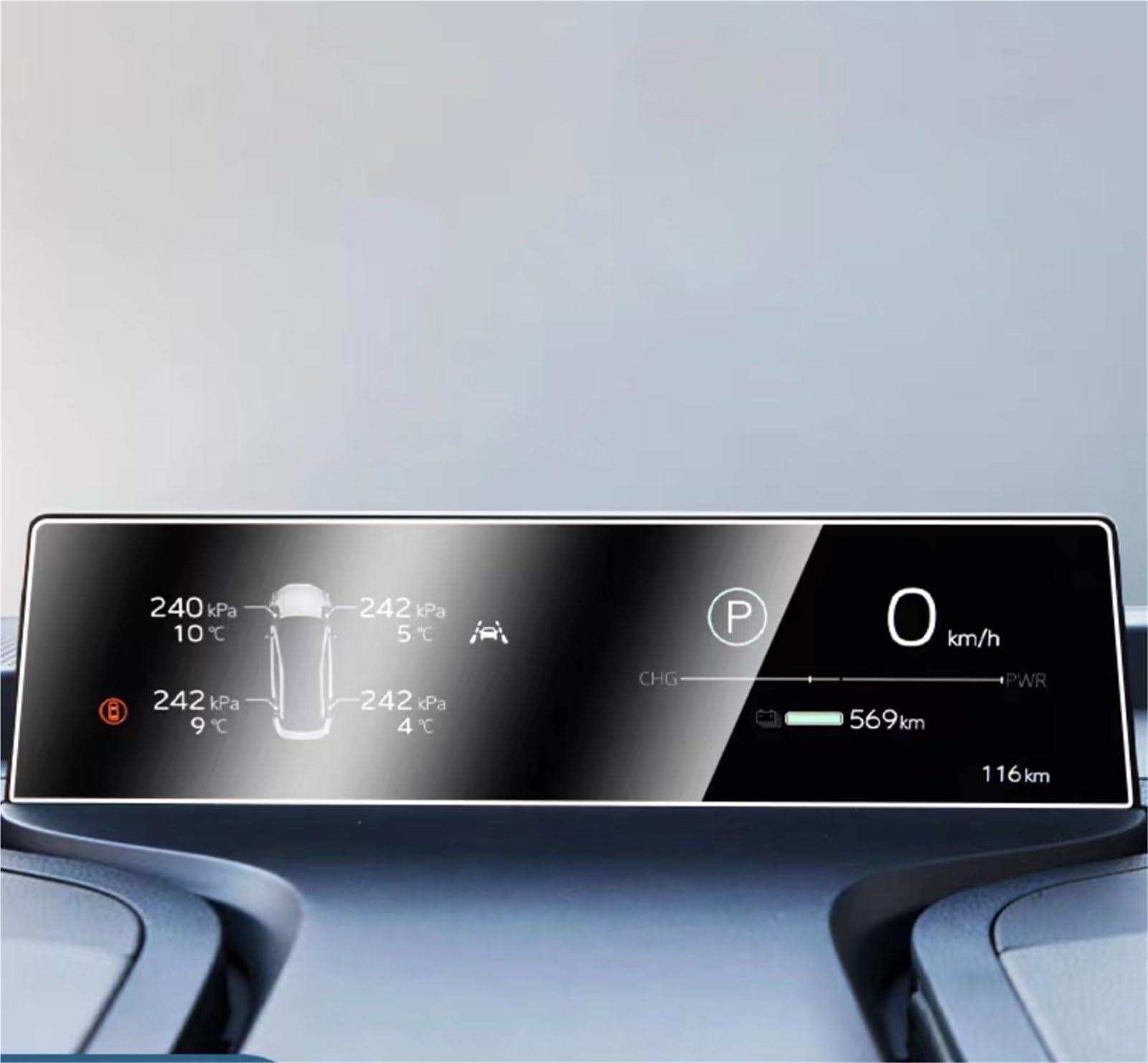 ZEMNLO, for Toyota, BZ3 2023 2024 Touchscreen-Navigationsschutz und Armaturenbrett-Zubehör, gehärtete Glasfolie Auto-Displayschutz(Dashboard) von ZEMNLO