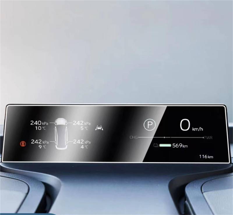 ZEMNLO, for Toyota, BZ3 2023 2024 Touchscreen-Navigationsschutz und Armaturenbrett-Zubehör, gehärtete Glasfolie Auto-Displayschutz(Dashboard) von ZEMNLO