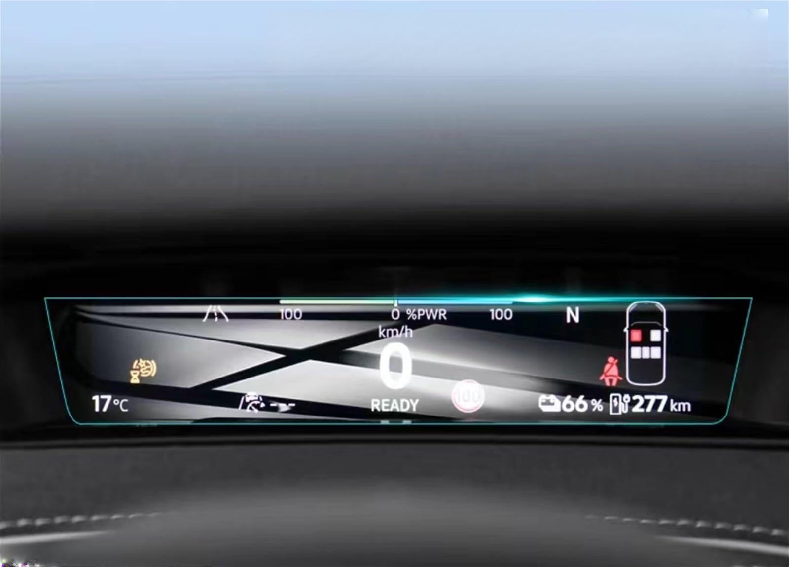ZEMNLO, for VW, ID7 ID.7 VIZZION 2022 2023 2024 15-Zoll-Touchscreen-Navigationsschutz und Armaturenbrett-Zubehör, gehärtete Glasfolie Auto-Displayschutz(Dashboard) von ZEMNLO