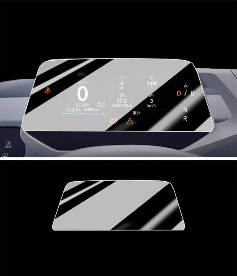 ZEMNLO, for Volkswagen, for VW, ID3 ID4/ID.3 ID.4 2025 Armaturenbrett-Schutzfolie aus gehärtetem Glas, Zubehör Auto-Displayschutz von ZEMNLO