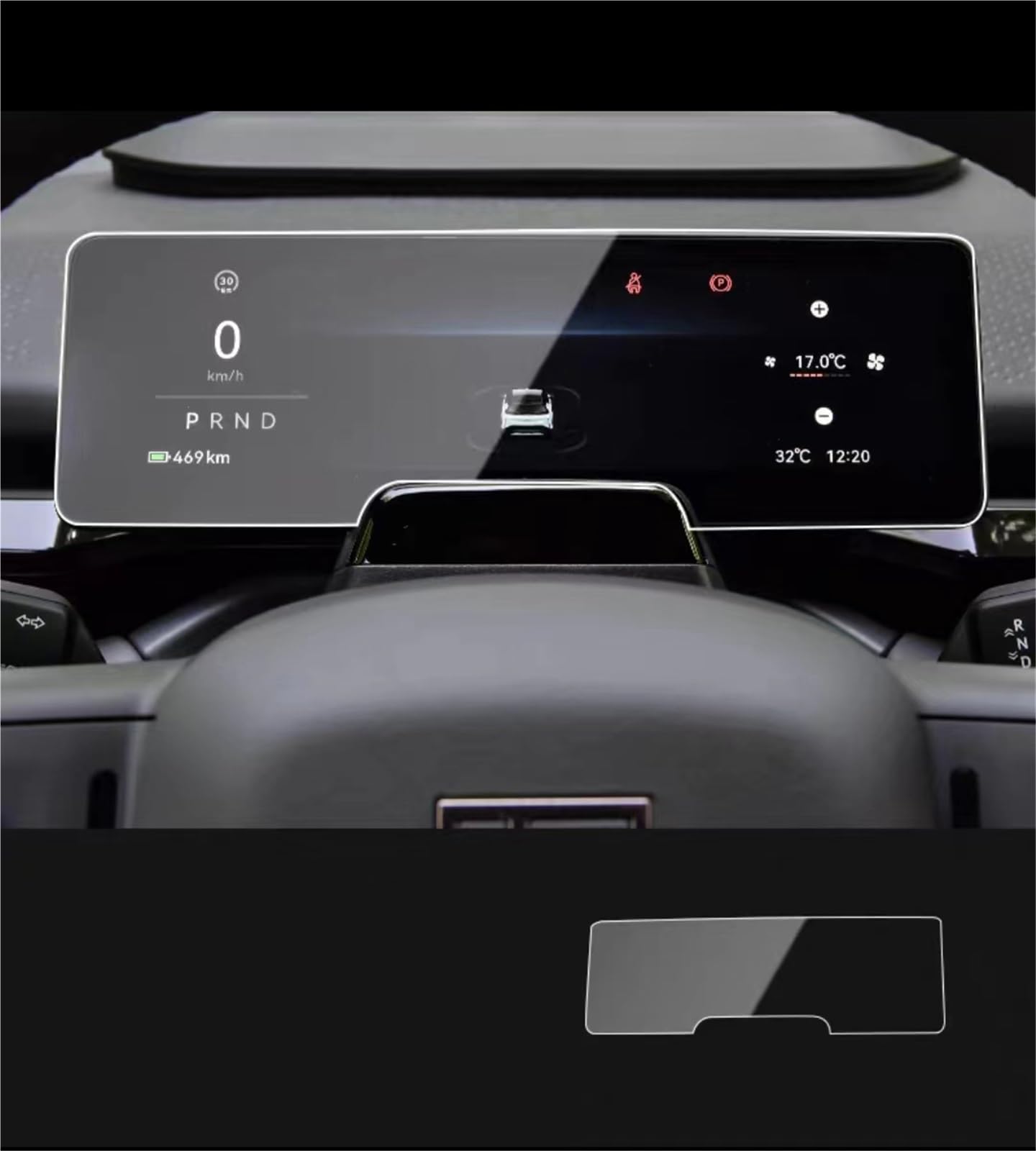 ZEMNLO, for Zeekr, X 2023 2024 14,6 Zoll Touchscreen-Navigationsschutz und Armaturenbrett-Zubehör Hartglasfolie Auto-Displayschutz(Dashboard) von ZEMNLO