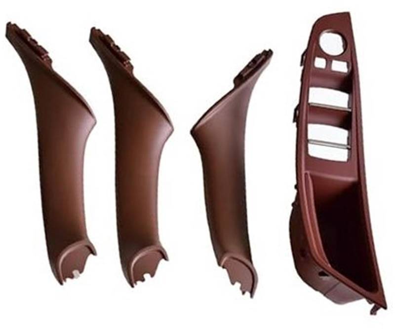 ZEMNLO 4 7-teiliges Set Rechtslenker RHD, for, 5er F10 F11 520 525 Rotweingrau Auto-Innentürgriff Innenverkleidung Zugverkleidung 51417225851 Türgriffverkleidung im Auto(Wine Red-4Pcs) von ZEMNLO
