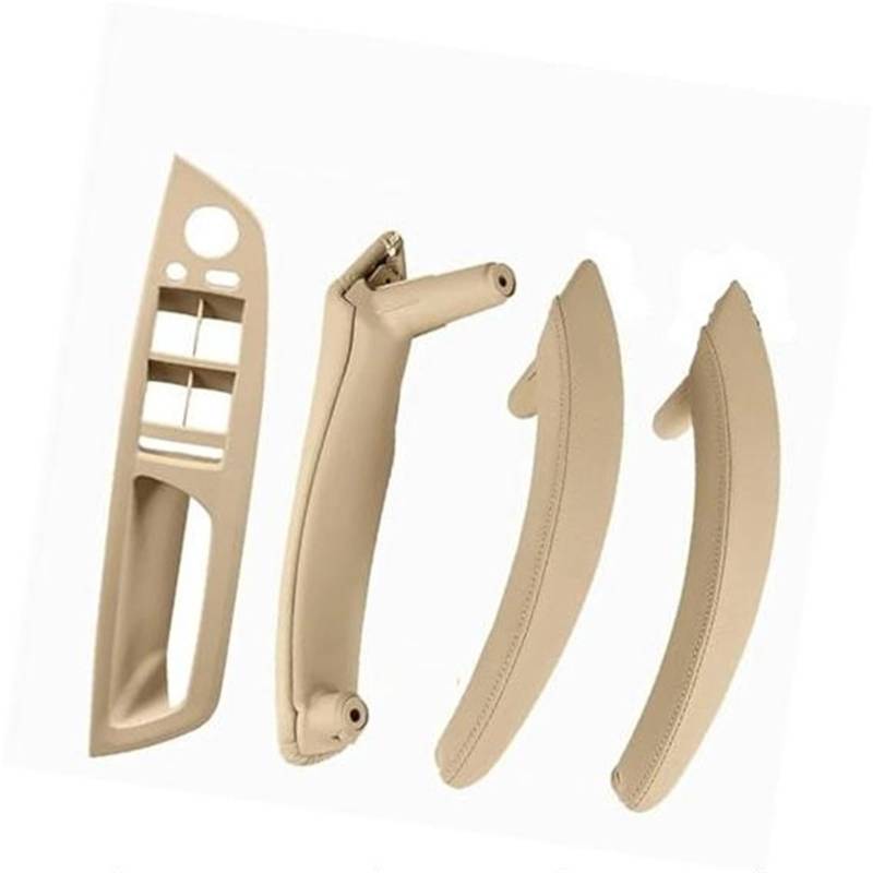 ZEMNLO 4PCS Set LHD RHD Carbon Fiber Texture Auto Links Rechts Innen Innen Tür Pull Griff Trim Abdeckung, for, E70 E71 X5 X6 Türgriffverkleidung im Auto(LHD-Beige-Hige) von ZEMNLO
