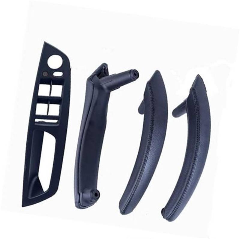 ZEMNLO 4PCS Set LHD RHD Carbon Fiber Texture Auto Links Rechts Innen Innen Tür Pull Griff Trim Abdeckung, for, E70 E71 X5 X6 Türgriffverkleidung im Auto(LHD-Black-Standard) von ZEMNLO