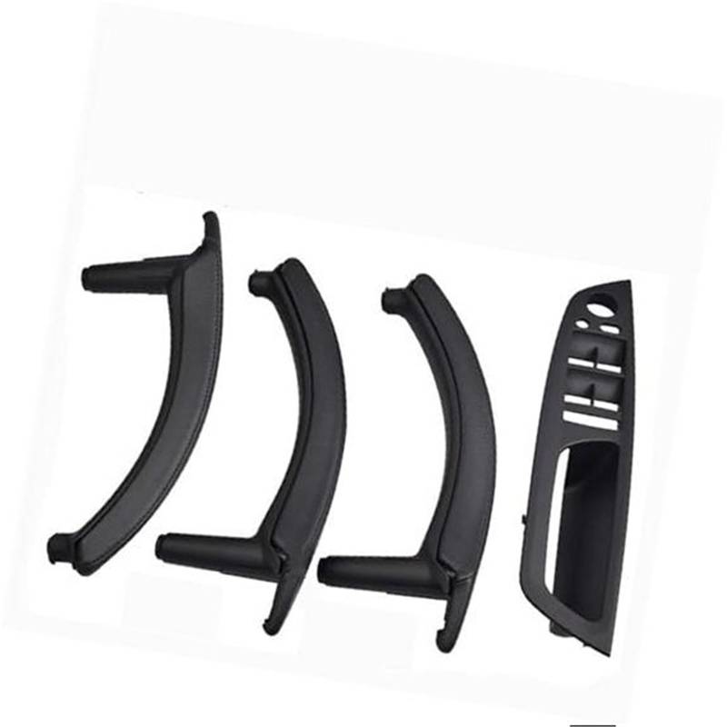 ZEMNLO 4PCS Set LHD RHD Carbon Fiber Texture Auto Links Rechts Innen Innen Tür Pull Griff Trim Abdeckung, for, E70 E71 X5 X6 Türgriffverkleidung im Auto(RHD-Black-Hige) von ZEMNLO