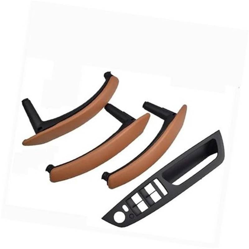 ZEMNLO 4PCS Set LHD RHD Carbon Fiber Texture Auto Links Rechts Innen Innen Tür Pull Griff Trim Abdeckung, for, E70 E71 X5 X6 Türgriffverkleidung im Auto(RHD-Brown-Standard) von ZEMNLO