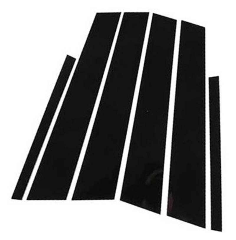 ZEMNLO 6-teilige Autotür-/Fenstersäulenverkleidung, for, Q7 2016-2022, A-Schwarz Autotür-Fenstersäulenverkleidung(Black A-Black) von ZEMNLO
