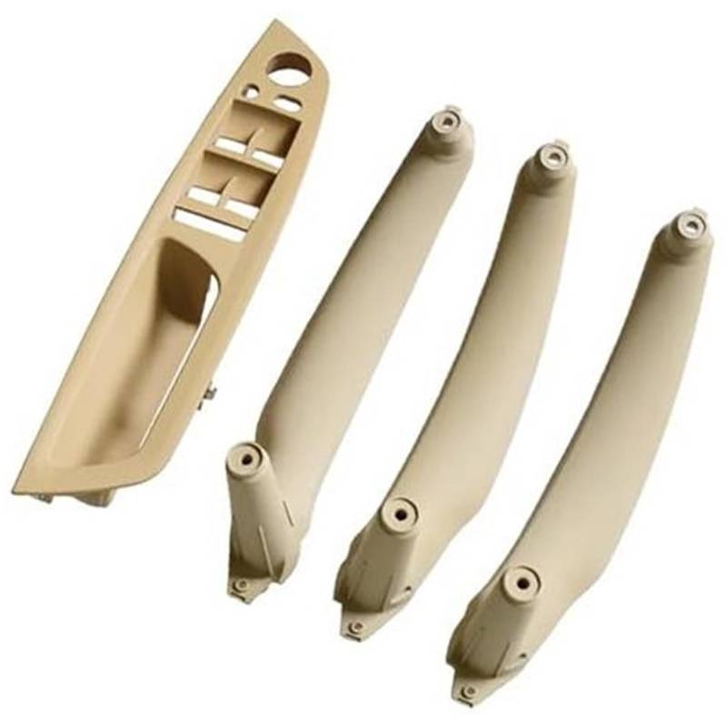 ZEMNLO Armlehne Auto Links vorne Fahrersitz LHD Innentürgriff Innenverkleidung Zugverkleidung, for, E70 E71 X5 X6 2007–2014 51416969401 Türgriffverkleidung im Auto(Beige-4pcs) von ZEMNLO