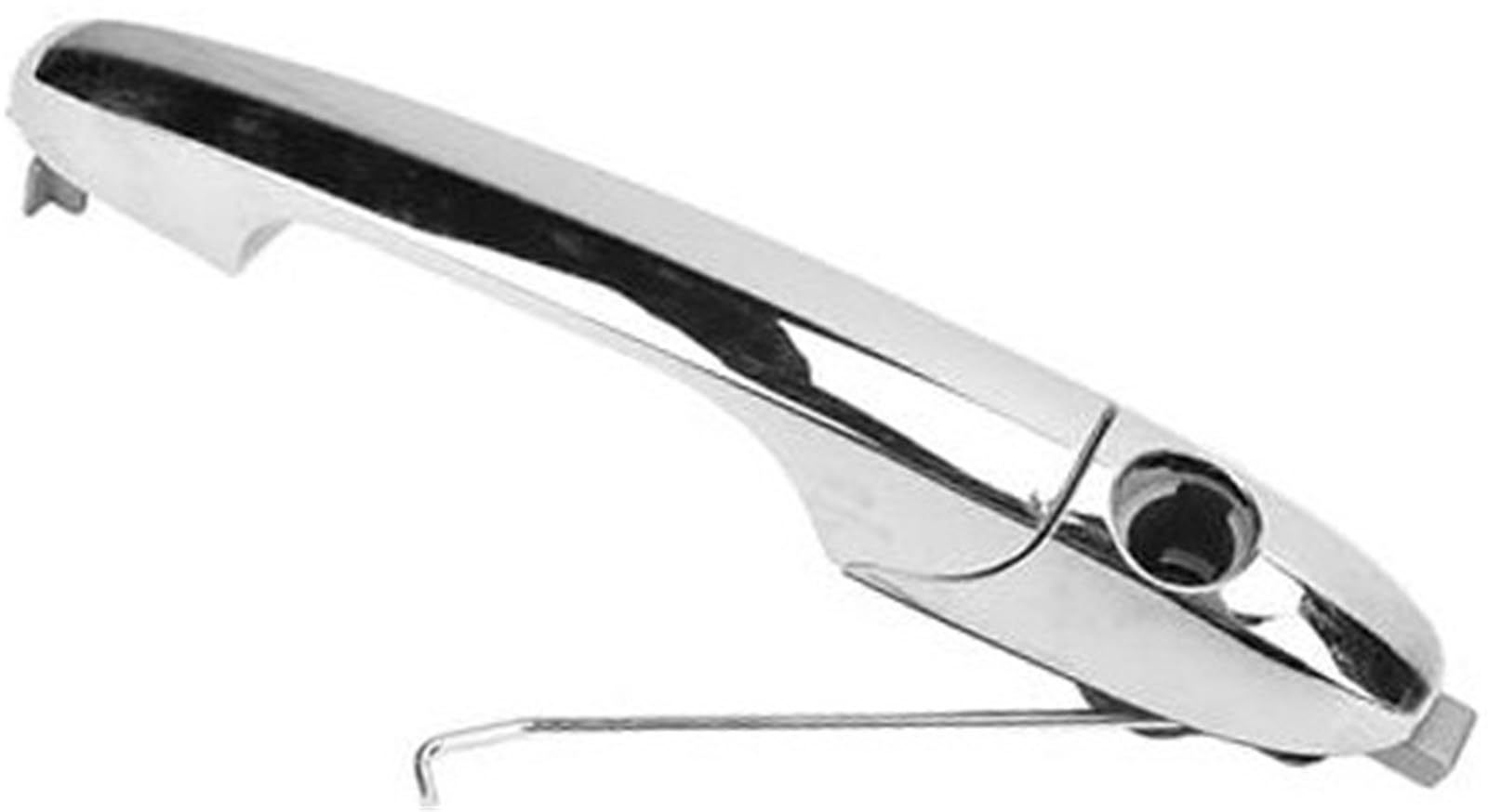 ZEMNLO Auto-Außentürgriff, bequemer, Stabiler Griff, Auto-Außentürgriff aus ABS-Chrom, for Linkslenker(Black Front Left: 735485875) von ZEMNLO