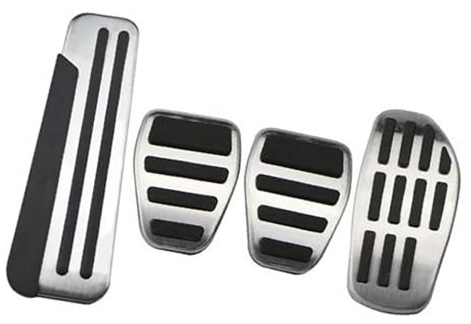 ZEMNLO Auto-Bremspedalabdeckung, for Nissan, for Qashqai, J11 2014–2022, for X-Trail, Rogue T32 Kicks Altima 2019, for Micra, Kraftstoffpolster aus Edelstahl(Black MT with Rest Pedal) von ZEMNLO