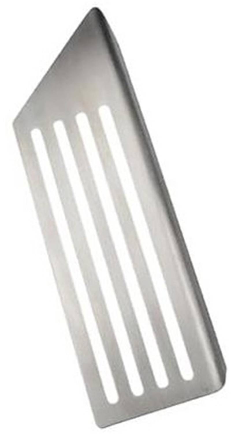 ZEMNLO Auto-Fußpedal, for Tesla, Modell 3 2017–2021, Gaspedal, Kraftstoff-Bremse, Pedalauflagen, Abdeckung aus Aluminium, rutschfest(Black 1Pc Stainless Rest) von ZEMNLO