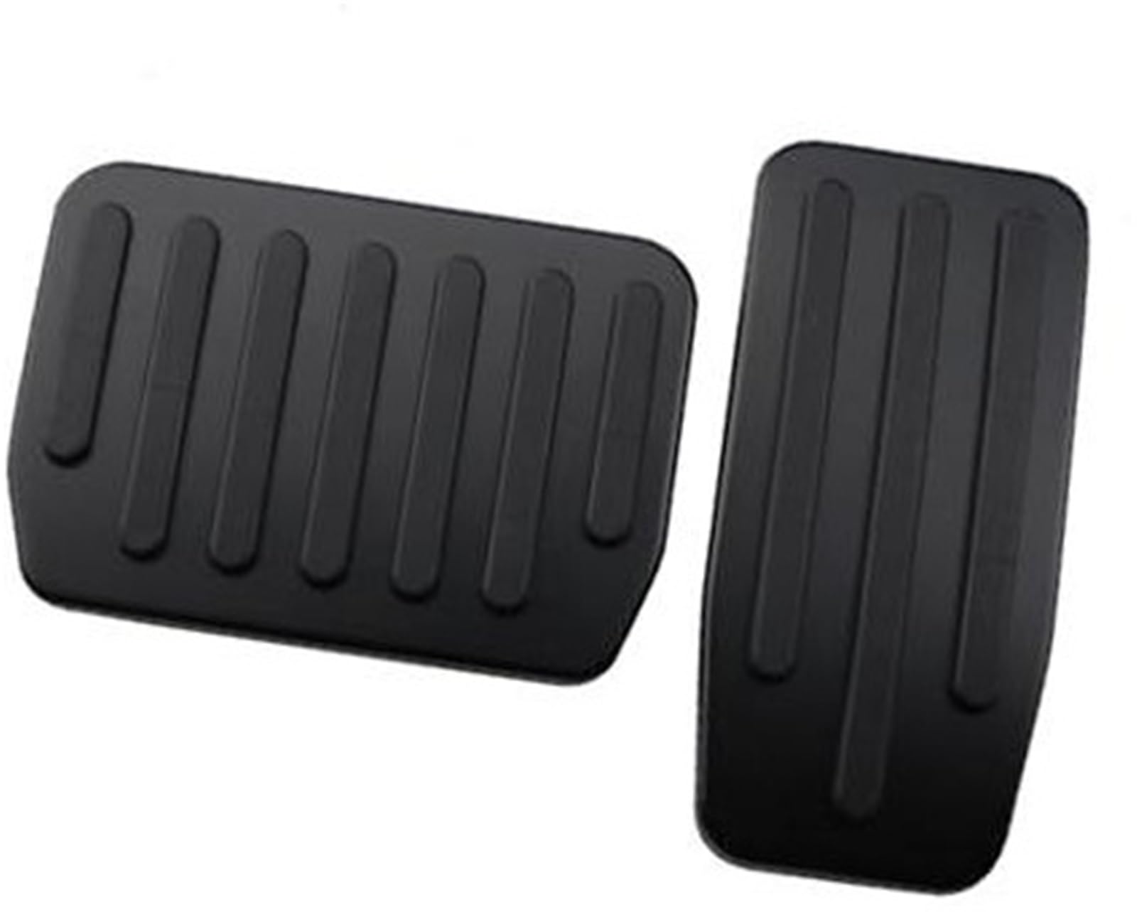 ZEMNLO Auto-Fußpedal, for Tesla, Modell 3 2017–2021, Gaspedal, Kraftstoff-Bremse, Pedalauflagen, Abdeckung aus Aluminium, rutschfest(Black Without Rest) von ZEMNLO