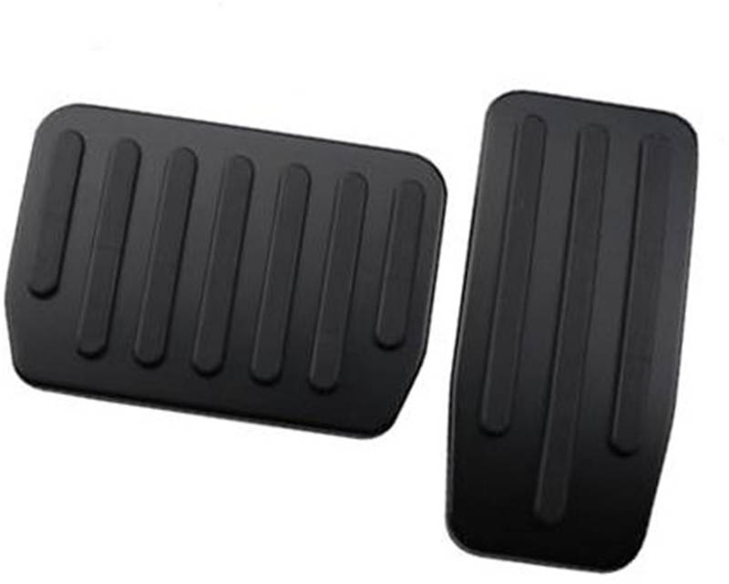 ZEMNLO Auto-Fußpedal, for Tesla, Modell 3 2017–2021, Gaspedal, Kraftstoff-Bremse, Pedalauflagen, Abdeckung aus Aluminium, rutschfest(Black Without Rest) von ZEMNLO