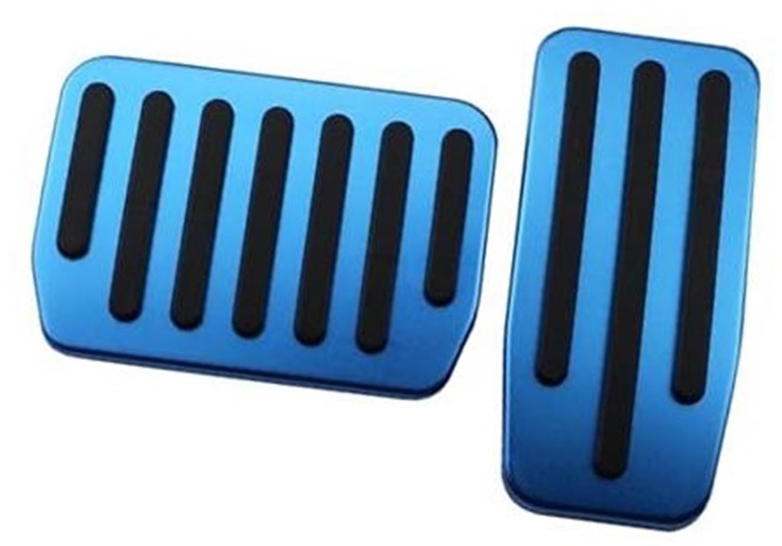 ZEMNLO Auto-Fußpedal, for Tesla, Modell 3 2017–2021, Gaspedal, Kraftstoff-Bremse, Pedalauflagen, Abdeckung aus Aluminium, rutschfest(Blue Without Rest) von ZEMNLO