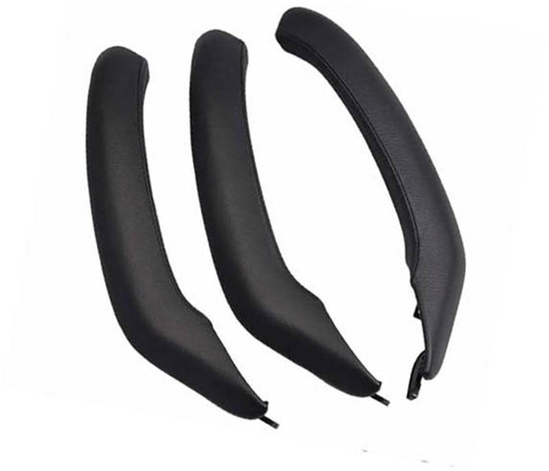 ZEMNLO Auto-Innengriff-Lederabdeckungsverkleidung, for, F25 F26 X3 Türgriffverkleidung im Auto(LHD Black Set) von ZEMNLO